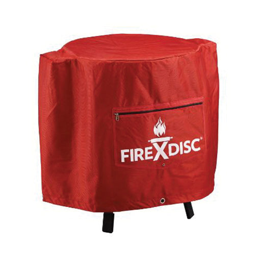 FIREDISC TCGFDCR Universal Grill Cover, 24 in W, 22 in D, 24 in H, 1680D Oxford, Fireman Red