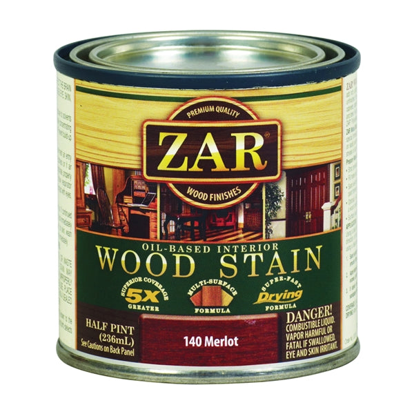 ZAR 14006 Wood Stain, Merlot, Liquid, 0.5 pt, Can