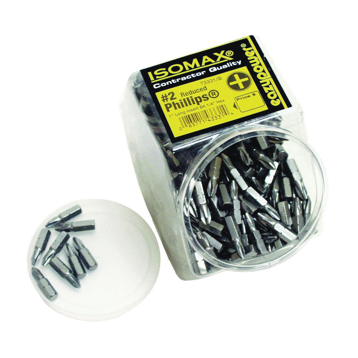 EAZYPOWER 003315 Insert Bit, #2 Drive, Phillips Drive, 1/4 in Shank, Hex Shank, 1 in L