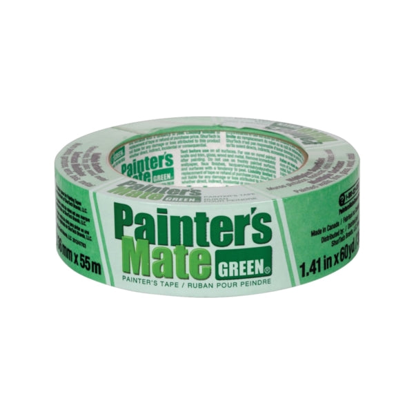 Painter&#39;s Mate 667017 Painter&#39;s Tape, 60 yd L, 1.41 in W, Green