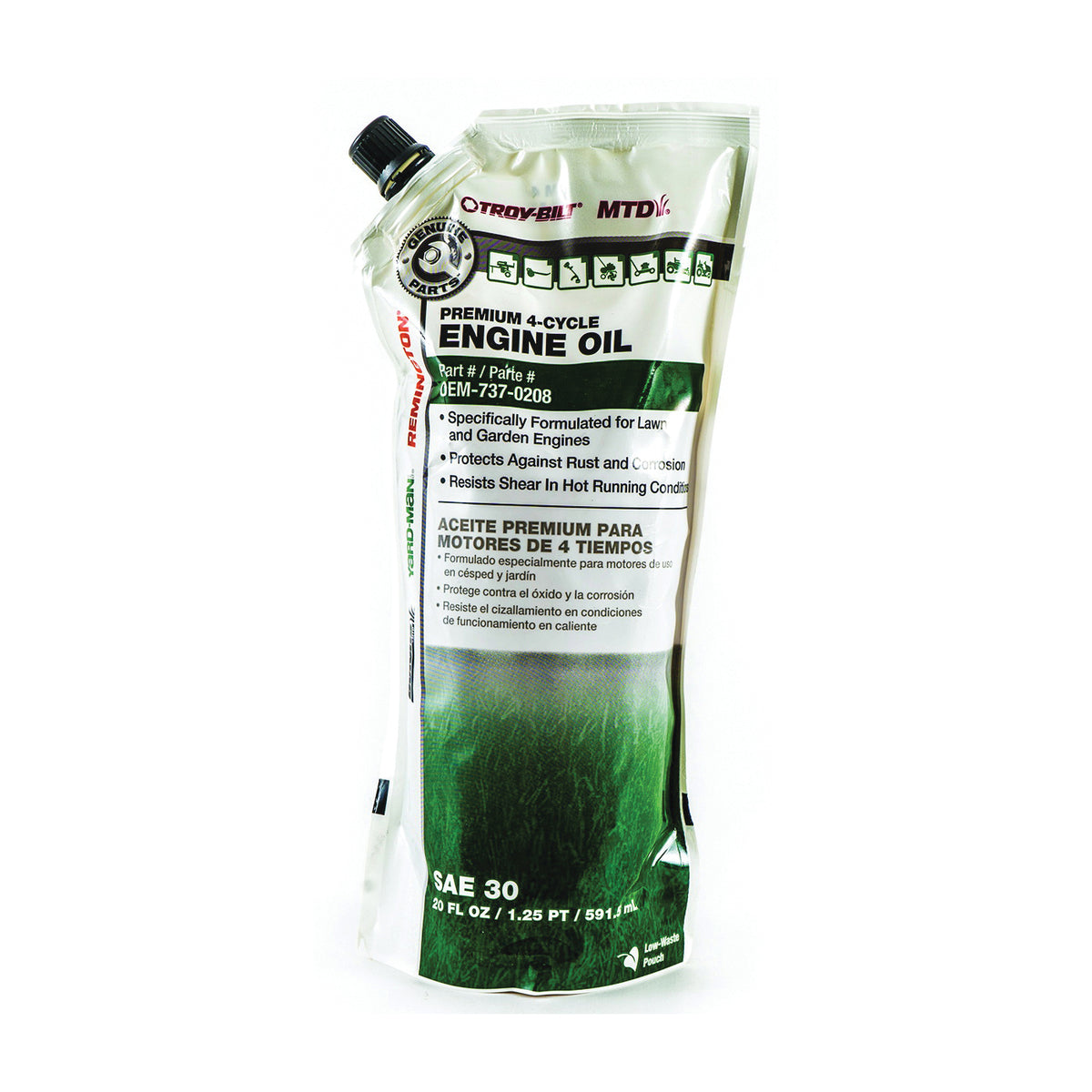 ARNOLD OEM-737-0208 Engine Oil, 20 oz Bottle, Amber