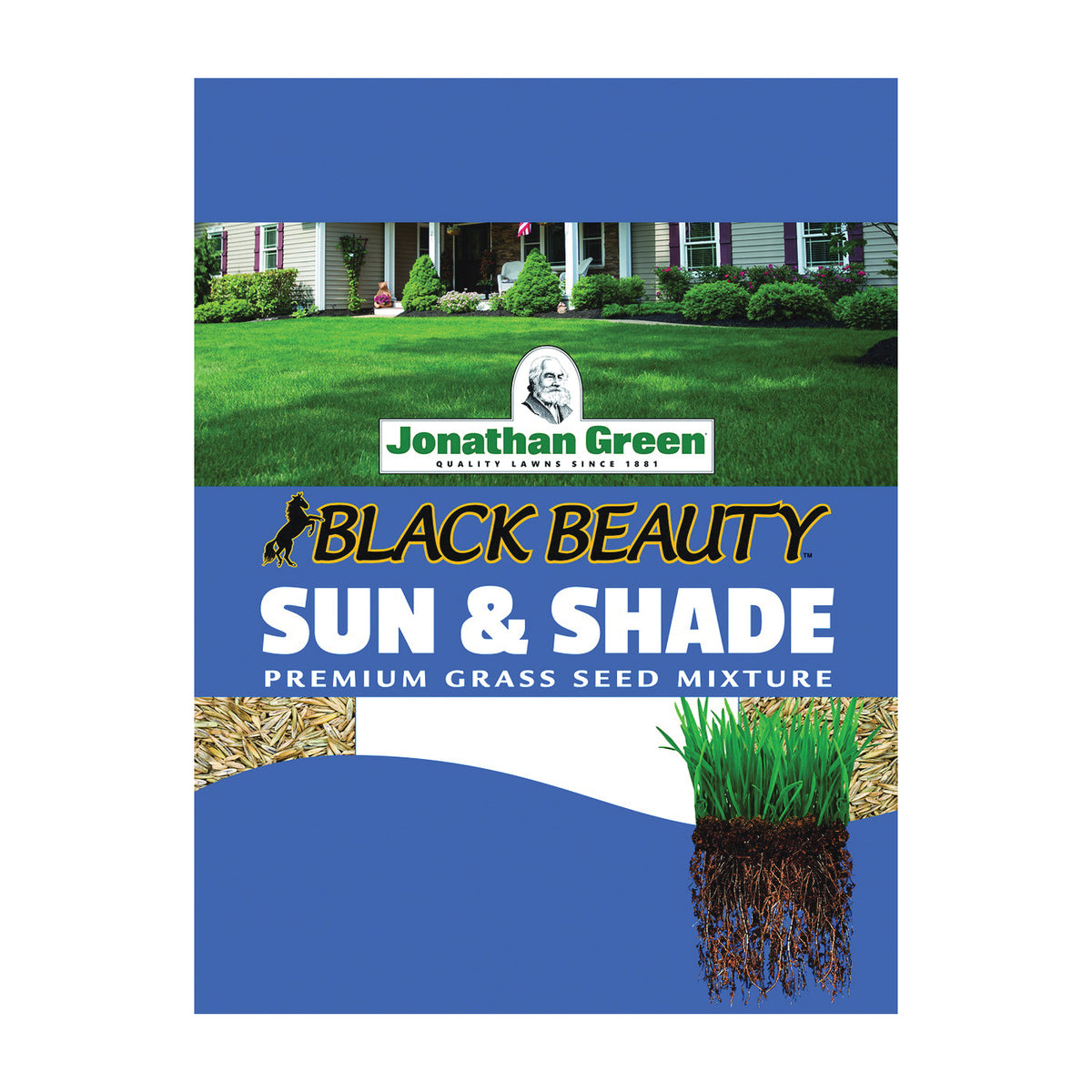 Jonathan Green Black Beauty 12005 Grass Seed, 7 lb Bag