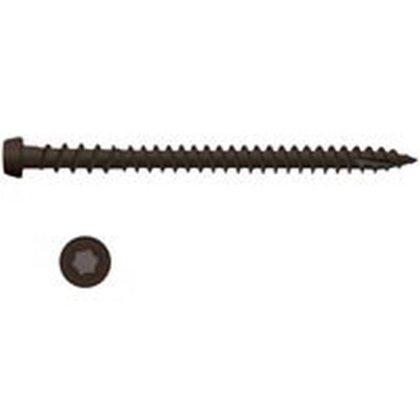 CAMO 0349059 Deck Screw, #10 Thread, 2-1/2 in L, Star Drive, Type 99 Double-Slash Point, Carbon Steel, ProTech-Coated