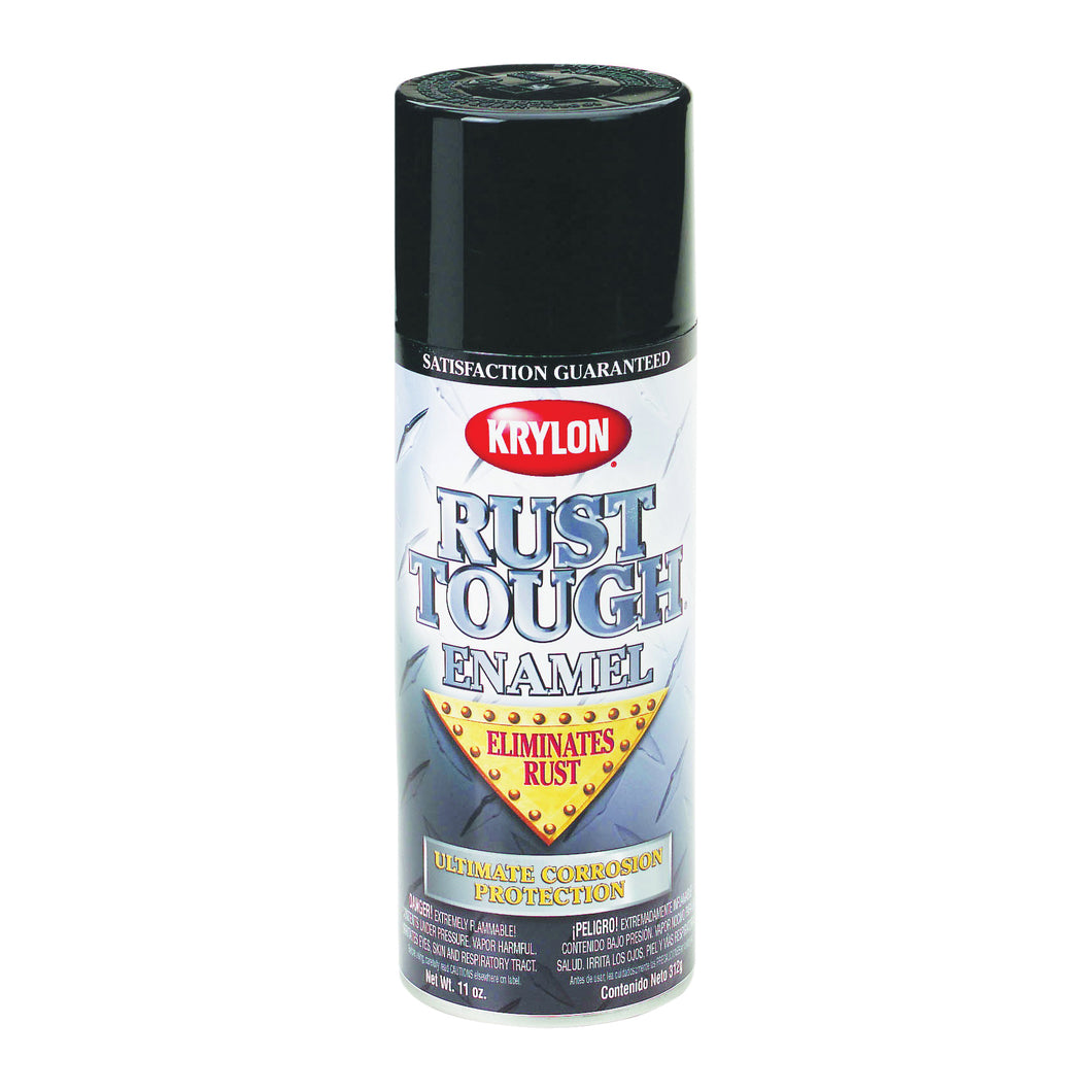 Krylon K09206007 Rust-Preventative Enamel Paint, Gloss, Battleship Gray, 12 oz, Can