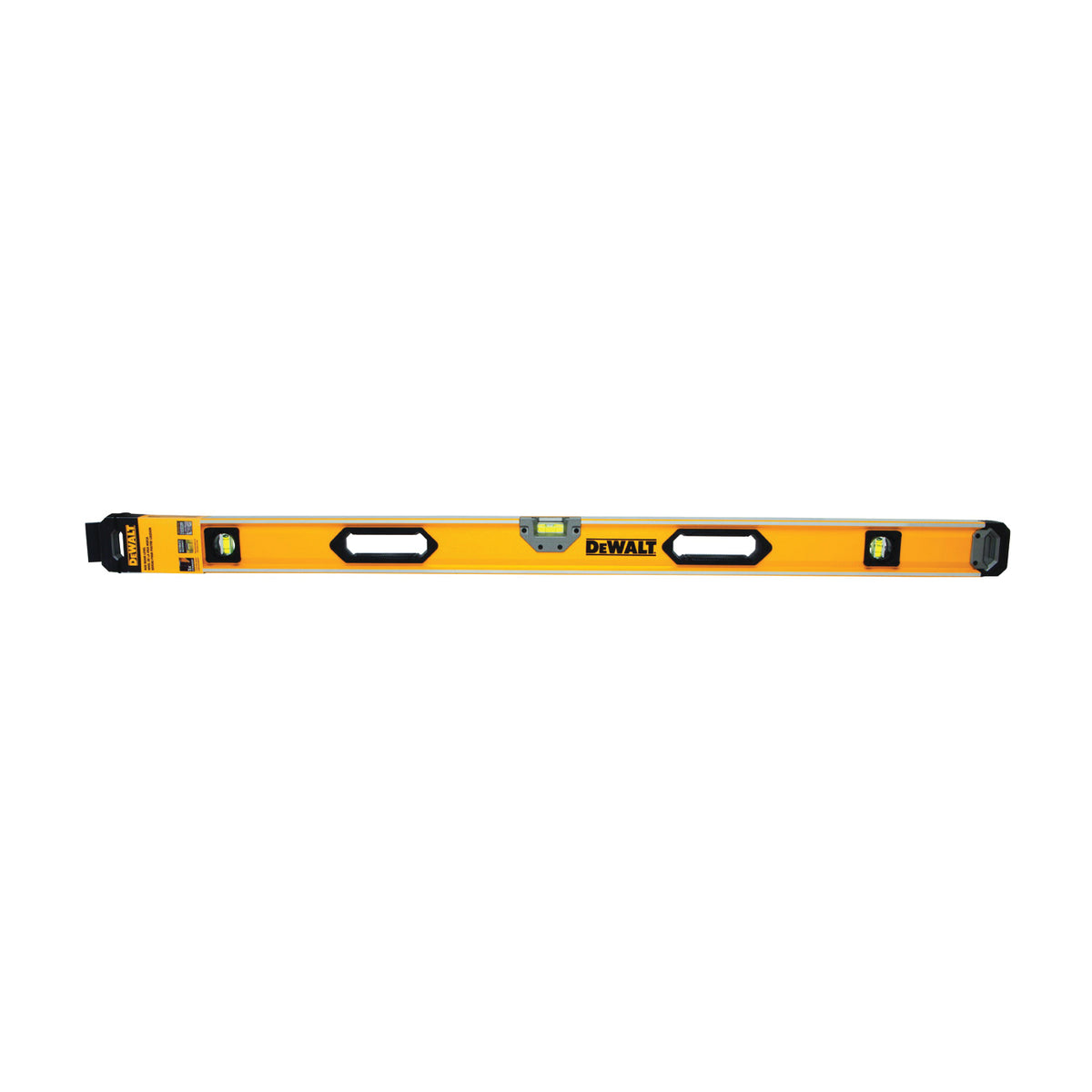 DeWALT DWHT43248 Box Beam Level, 48 in L, 3-Vial, 2-Hang Hole, Non-Magnetic, Aluminum