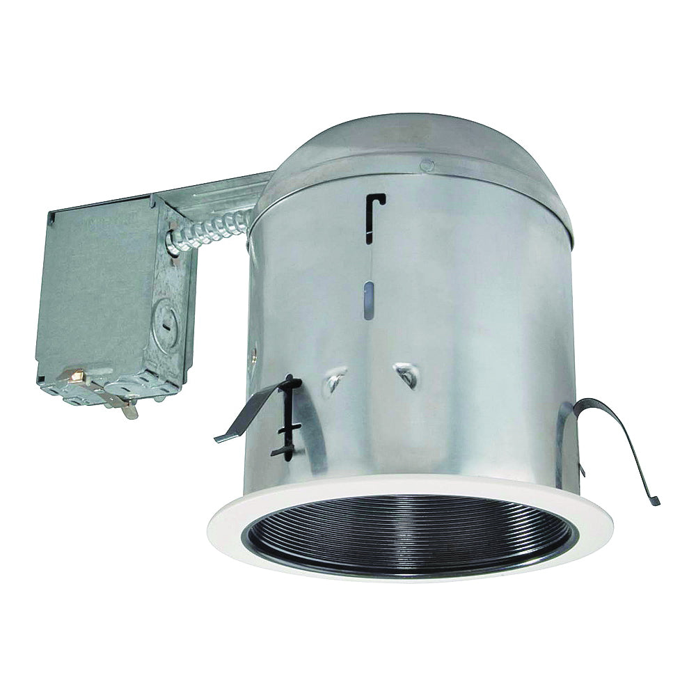 Boston Harbor 5509RIC-6-3L Recessed Lighting Housings With White/Black Baffle Trim, 6-1/4 in Dia Recessed Can