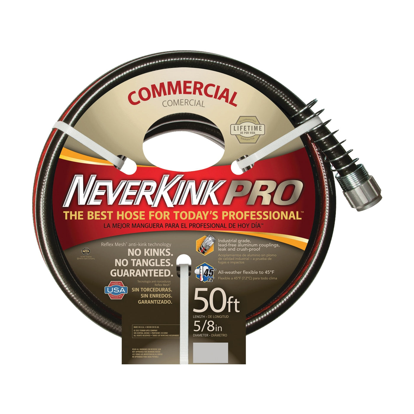 Neverkink PRO Commercial Duty 8844-50 Garden Hose, 50 ft L