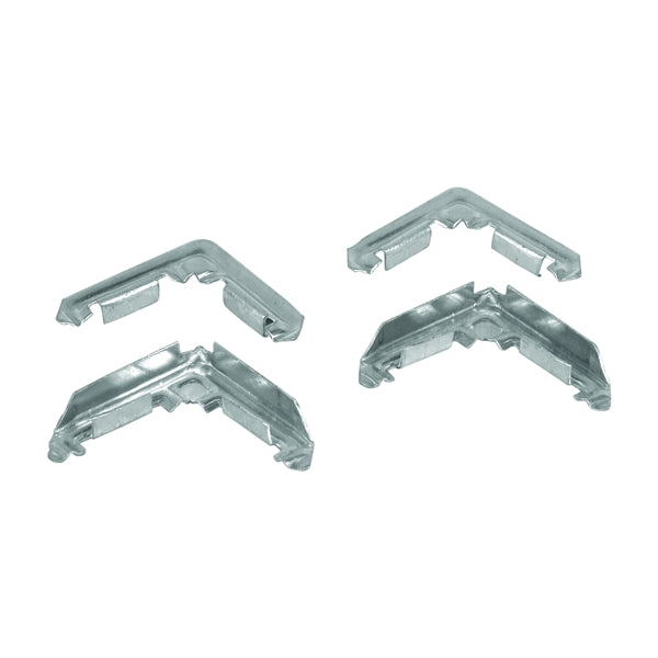 Prime-Line PL 14294 Miter Cut Screen Frame Corner, Metal, Mill, For: PL14077, PL14079, PL14080 Screen Frame
