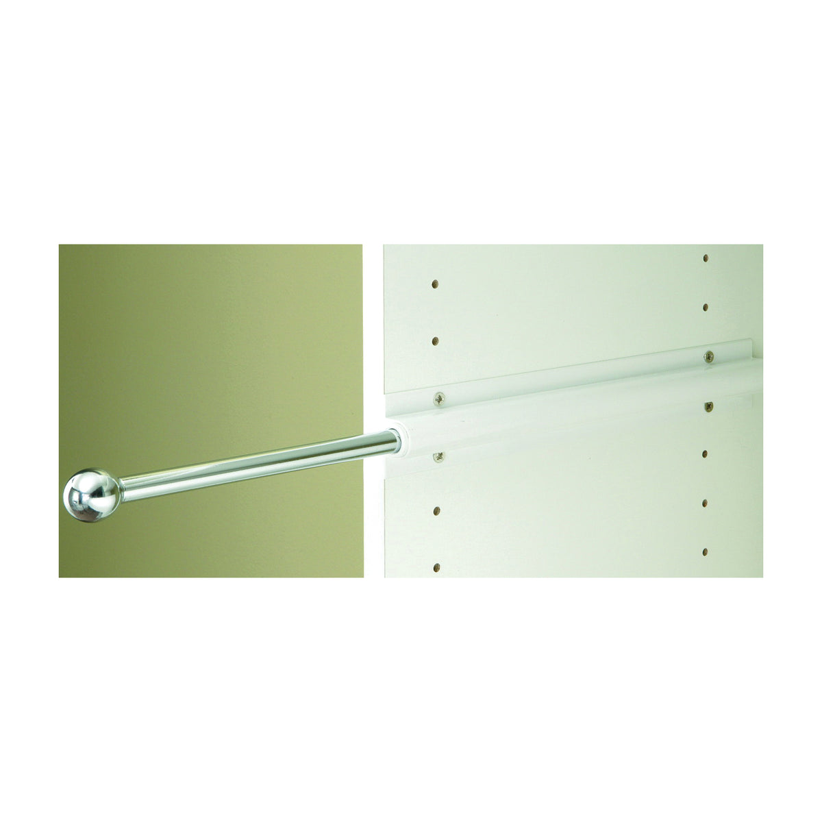 Easy Track RA1204 Wardrobe Rod, 1 in Dia, 13 in L