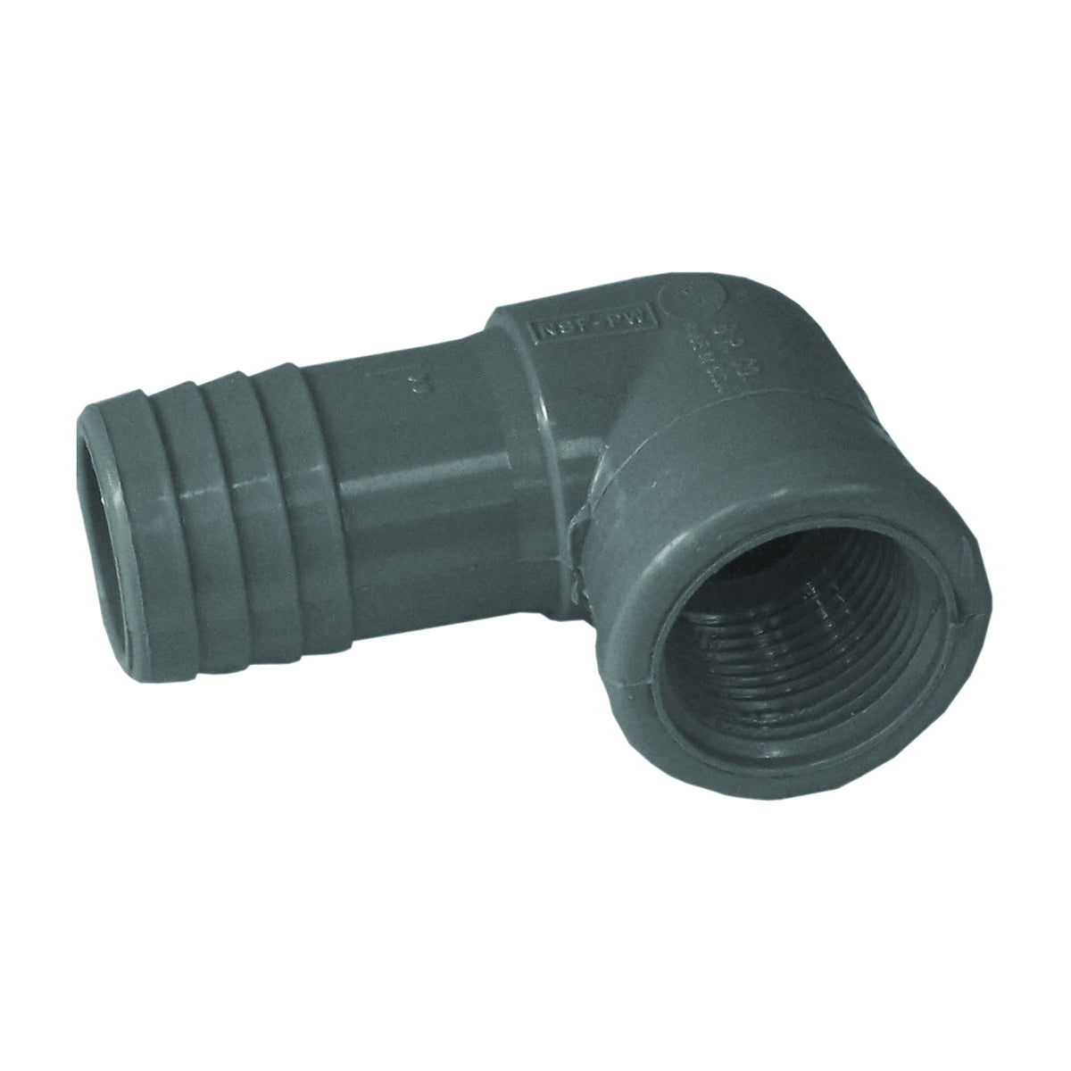 GENOVA 354117 Elbow, 90 deg Angle, 1 x 3/4 in, Insert x FIP, Polypropylene/PVC