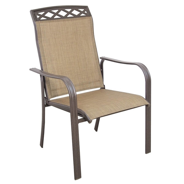 Seasonal Trends C4254SJ33SL04 Dining Sling Chair, 26.46 in W, 100.59 in H, Steel Frame, Brown Frame