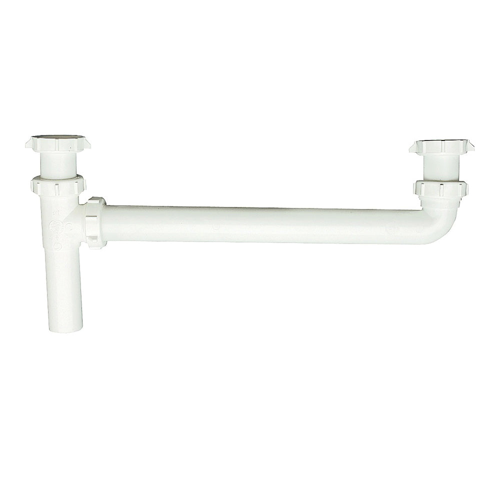 Plumb Pak PP925W End Waste Outlet, 1-1/2 in, Slip, Plastic, White