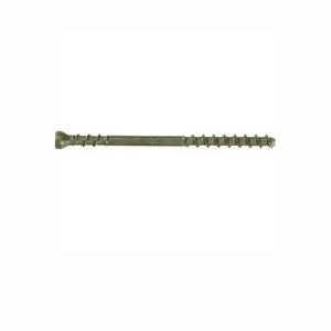 CAMO 0345240S Deck Screw, #7 Thread, 2-3/8 in L, Trim Head, Star Drive, Stainless Steel, Black