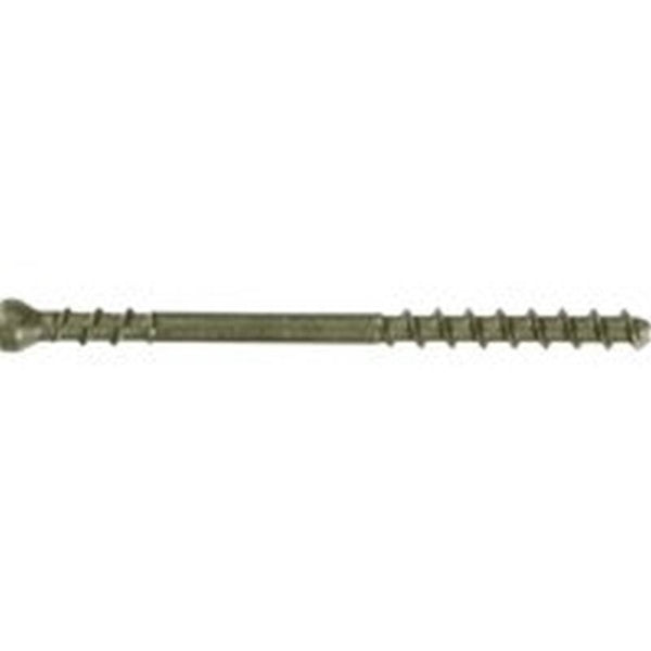 CAMO 0345220S Deck Screw, #7 Thread, 1-7/8 in L, Trim Head, Star Drive, Stainless Steel, Black