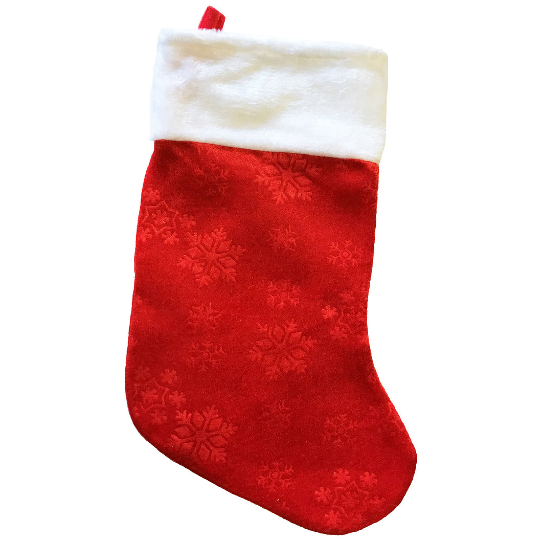 Hometown Holidays 28909 Christmas Stocking, Polyester, Red/White