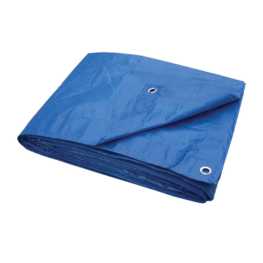 ProSource T1620BB70 Tarpaulin, 20 ft L, 16 ft W, 3.5 mil Thick, Polyethylene, Blue