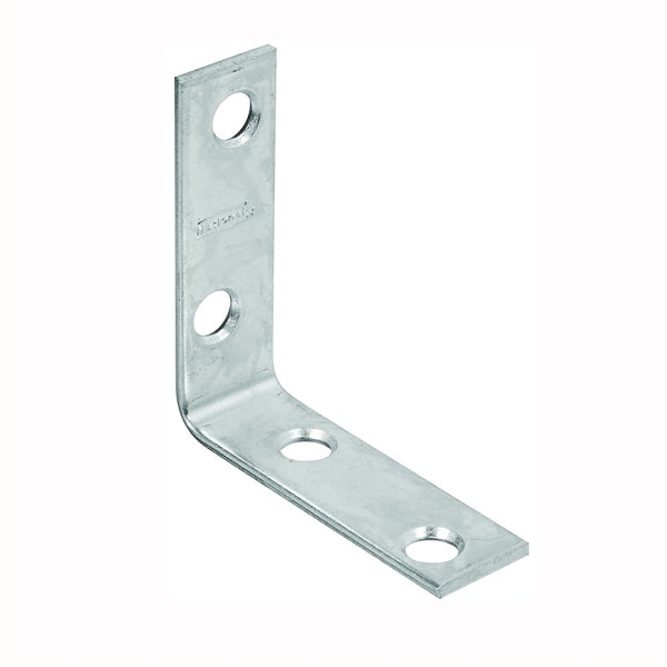 National Hardware 115BC Series N266-361 Corner Brace, 2 in L, 5/8 in W, Steel, Zinc, 0.08 Thick Material