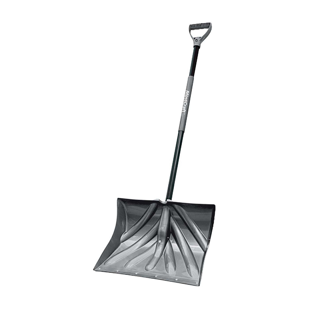 Vulcan 34631 Snow Shovel with Sleeve, Poly Blade, Steel Handle
