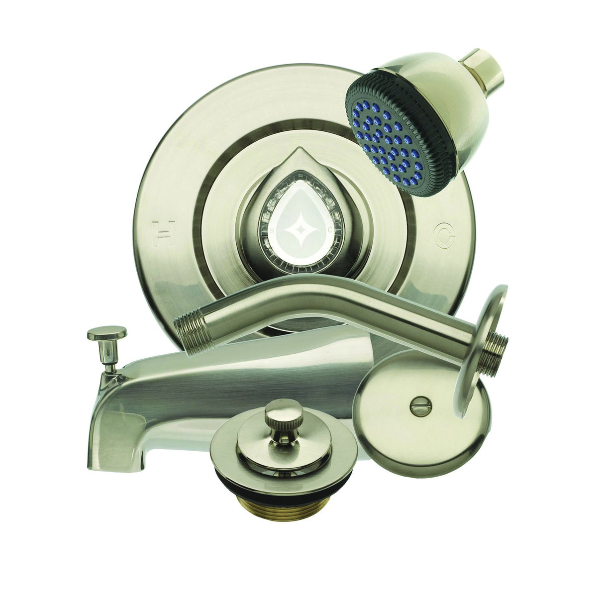 Danco 89435 Tub/Shower Trim Kit, Metal, Brushed Nickel