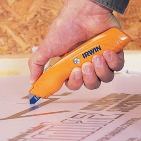 IRWIN 2084300 Utility Blade with Dispenser, 2-3/8 in L, Bi-Metal, 2-Point