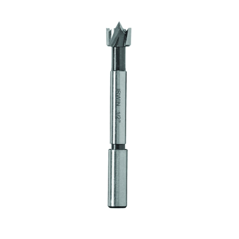IRWIN 1966898/42912 Forstner Bit, 3/4 in Dia, 3-1/2 in OAL, 1-Flute, 3/8 in Dia Shank, Reduced Shank
