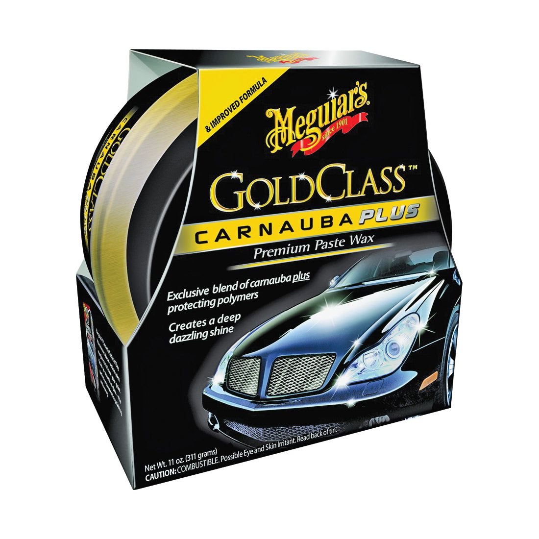 MEGUIAR'S G7014J Car Wax, 11 oz, Paste, Pleasant