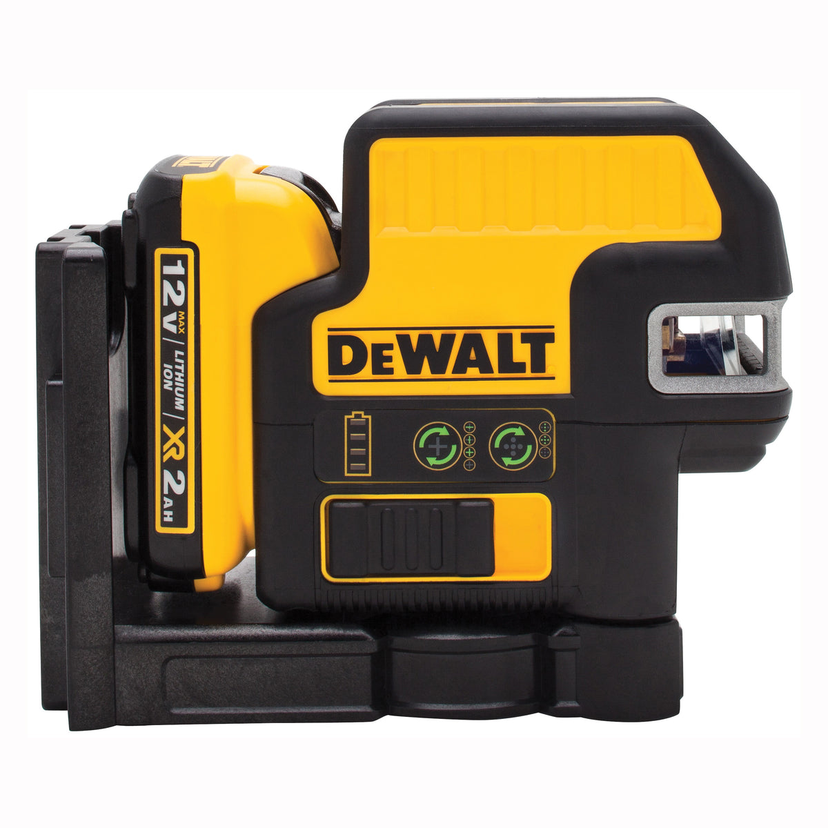 DeWALT DW0825LG-QU Laser Level, 165 ft, +/-1/8 in at 30 ft Accuracy, Green Laser