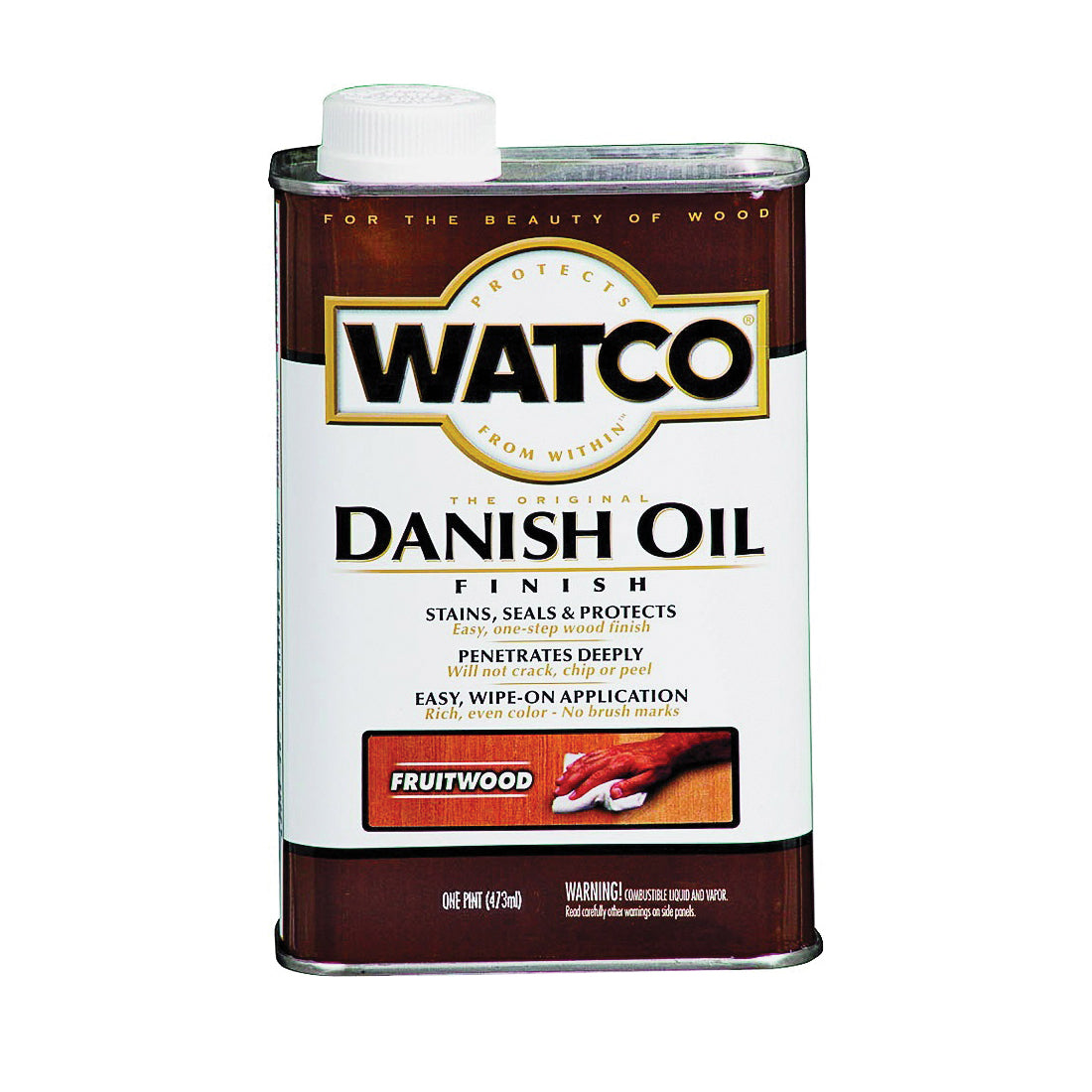 WATCO 65451H Danish Oil, Fruitwood, Liquid, 1 pt, Can