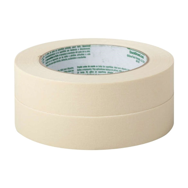 Duck 394693 Masking Tape, 60 yd L, 0.94 in W, Beige