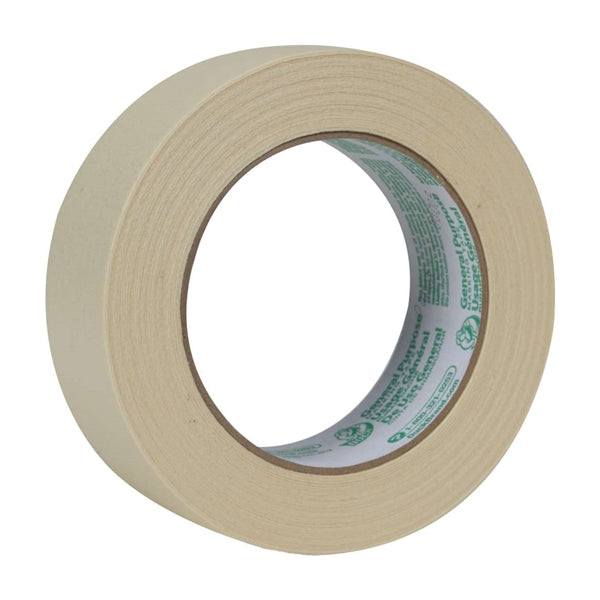 Duck 394697 Masking Tape, 60 yd L, 1.41 in W, Beige