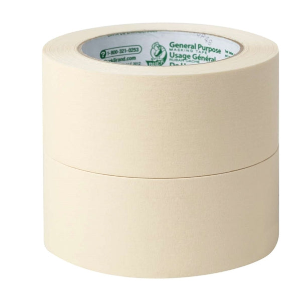 Duck 394700 Masking Tape, 60 yd L, 1.88 in W, Beige