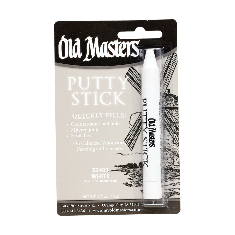 Old Masters 32401 Putty Stick, Solid, White, 1/2 oz