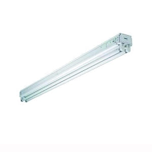 Eaton Lighting SNF232RC Fluorescent Strip Light, 120 V, 2-Lamp, Bi-Pin Lamp Base, 2800 Lumens Lumens, White Fixture