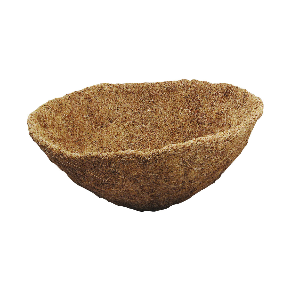 Landscapers Select T51451B-3L Planter Liner, 15 in Dia, 7 in H, Round, Natural Coconut, Brown