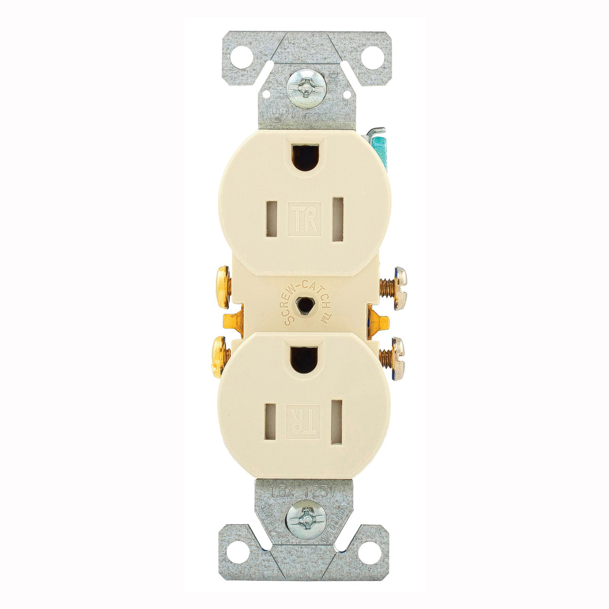 Eaton Wiring Devices TR270LA Duplex Receptacle, 2 -Pole, 15 A, 125 V, Push-in, Side Wiring, NEMA: 5-15R