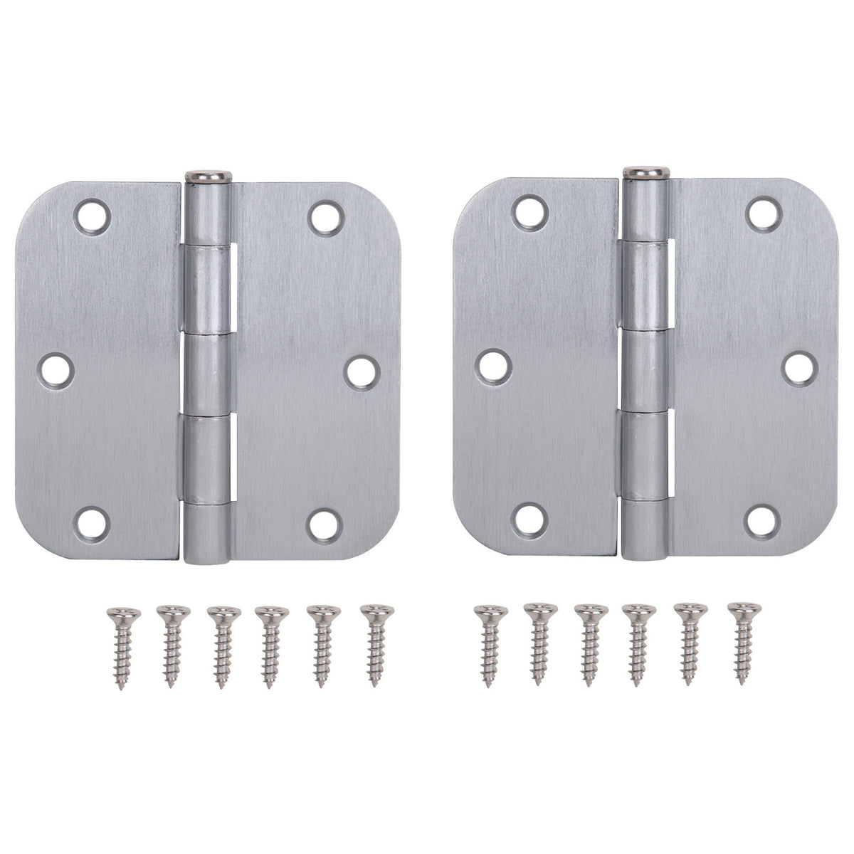 ProSource BH-102SC-PS Door Hinge, Steel, Satin Chrome, Loose Pin, 180 deg Range of Motion, Screw Mounting