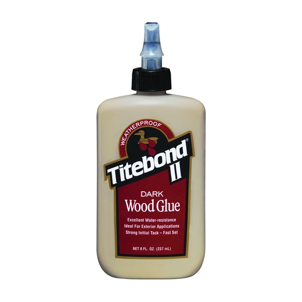 Titebond II 3703 Wood Glue, Brown, 8 oz Bottle