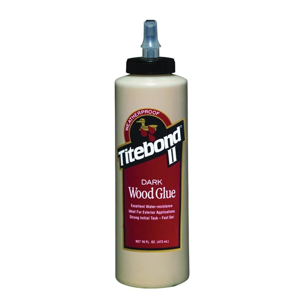 Titebond II 3704 Wood Glue, Brown, 16 oz Bottle
