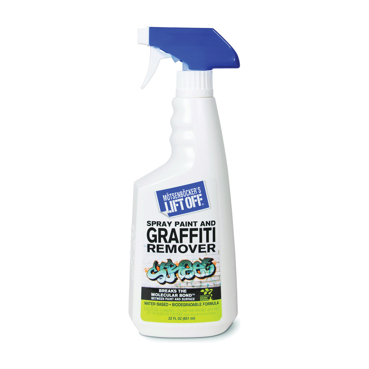 MOTSENBOCKER'S LIFT OFF 411-01 Graffiti Remover, Liquid, Mild, Clear, 22 oz, Bottle