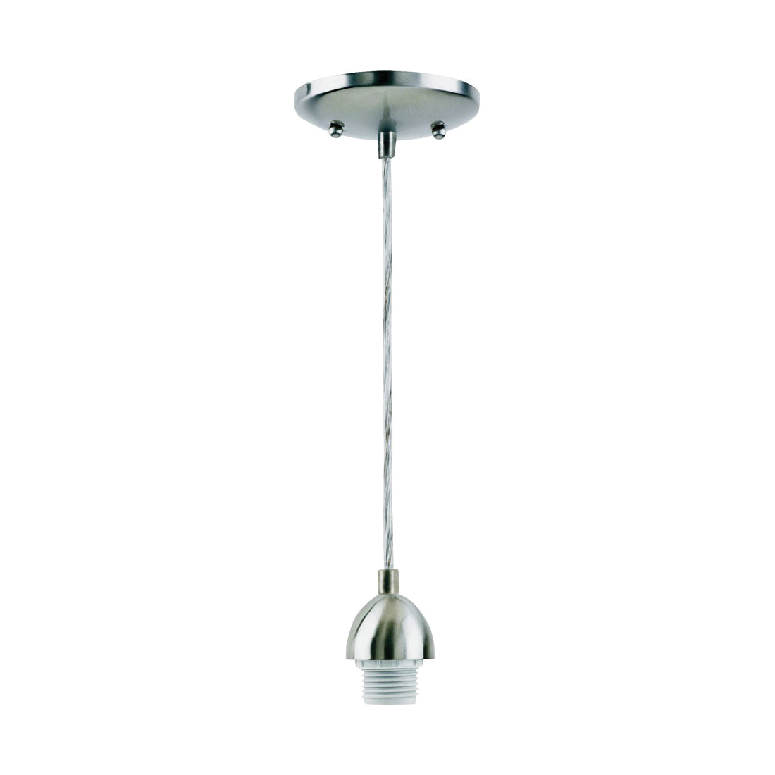 Westinghouse 7028400 Mini Pendant Light Fixture, 1-Lamp, Incandescent Lamp, Brushed Nickel Fixture