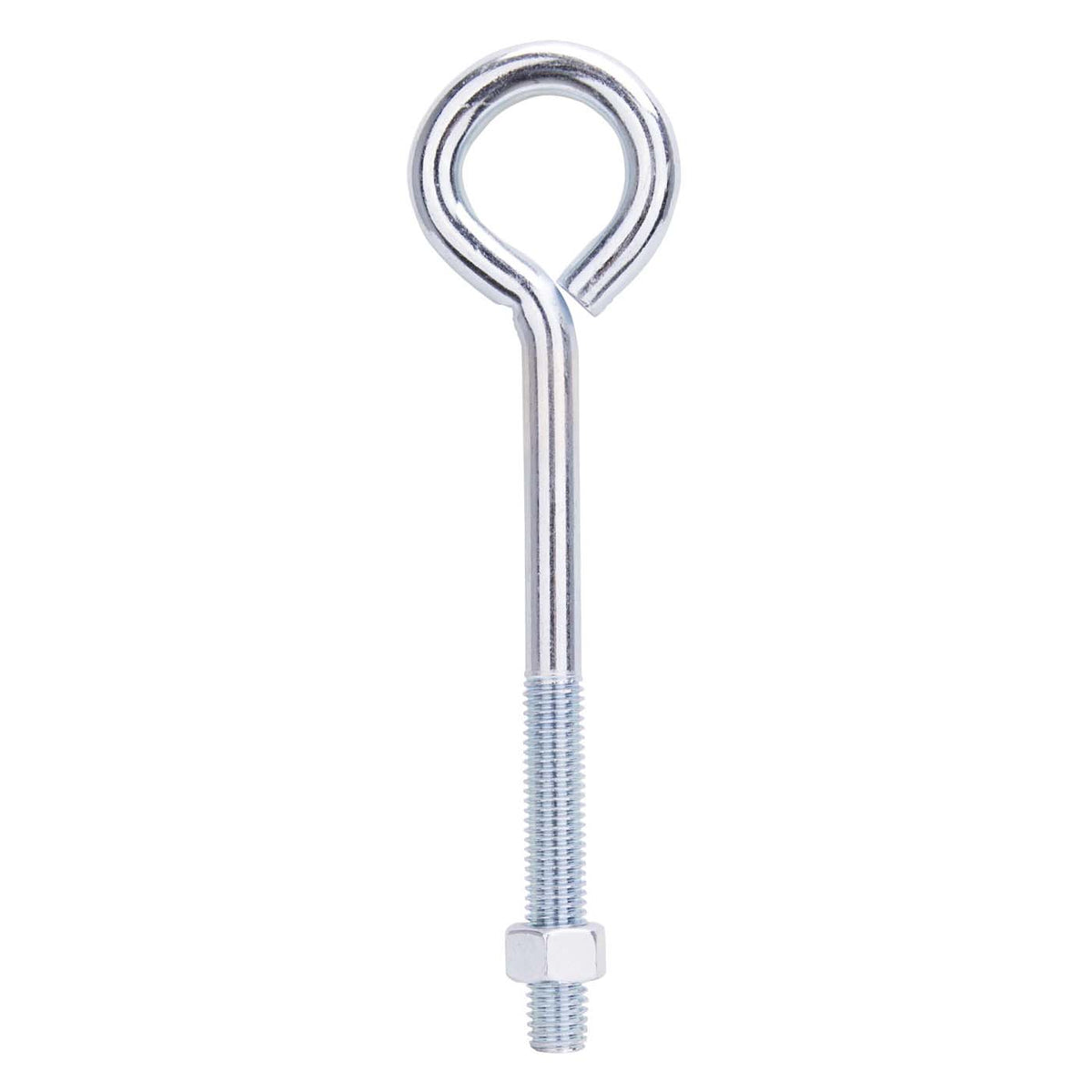 ProSource LR289 Eye Bolt, 12.8 mm Thread, Machine Thread, 3 in L Thread, 2-3/16 in Dia Eye, 587 lb Working Load, Steel