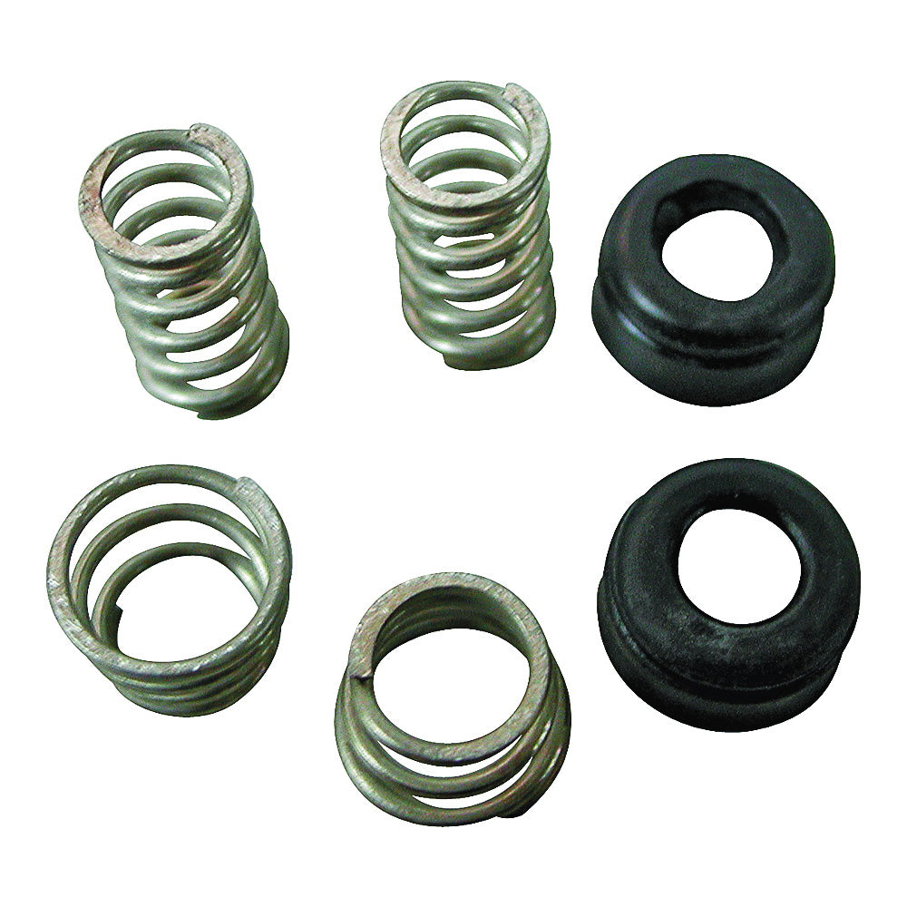 Worldwide Sourcing PMB-075 Seat and Spring Kits, Stainless Steel/Rubber, Silver, Black, 6-Piece