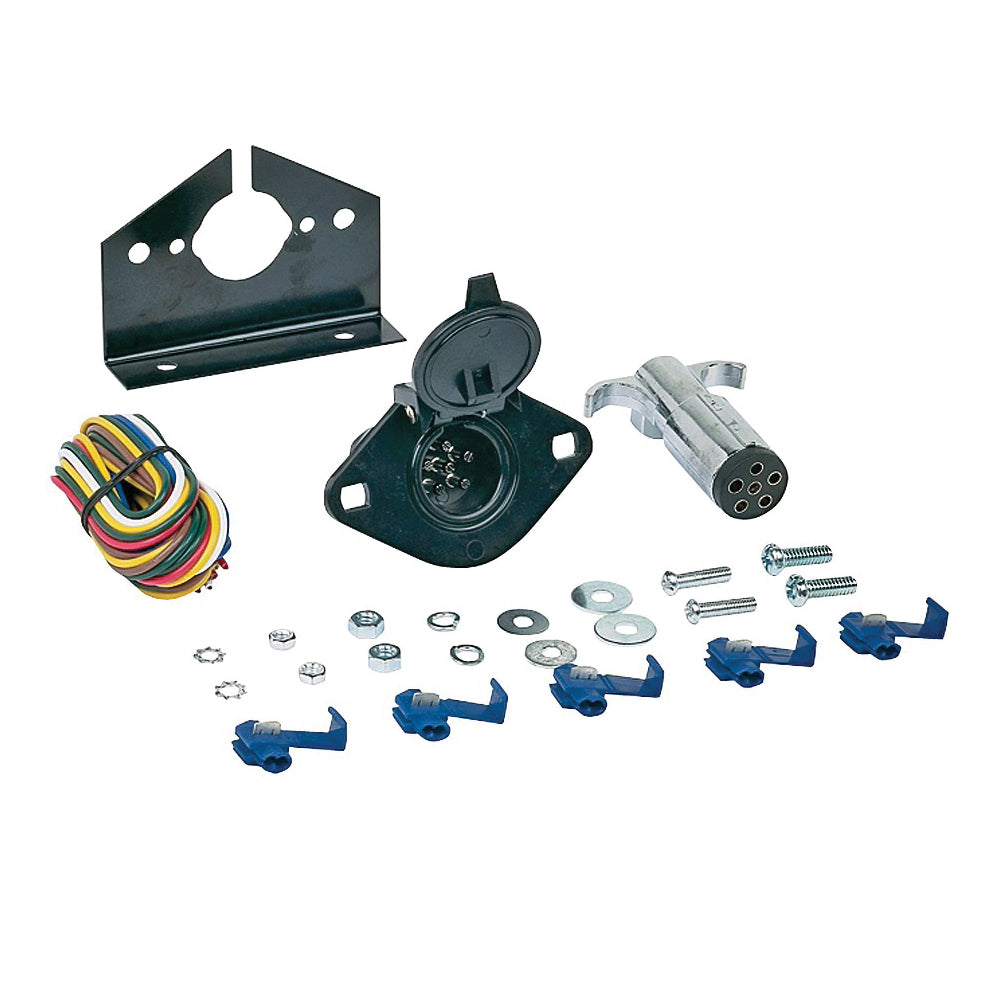 HOPKINS 48405 Light Connector Set, 6/12 V, 6-Pole, Zinc