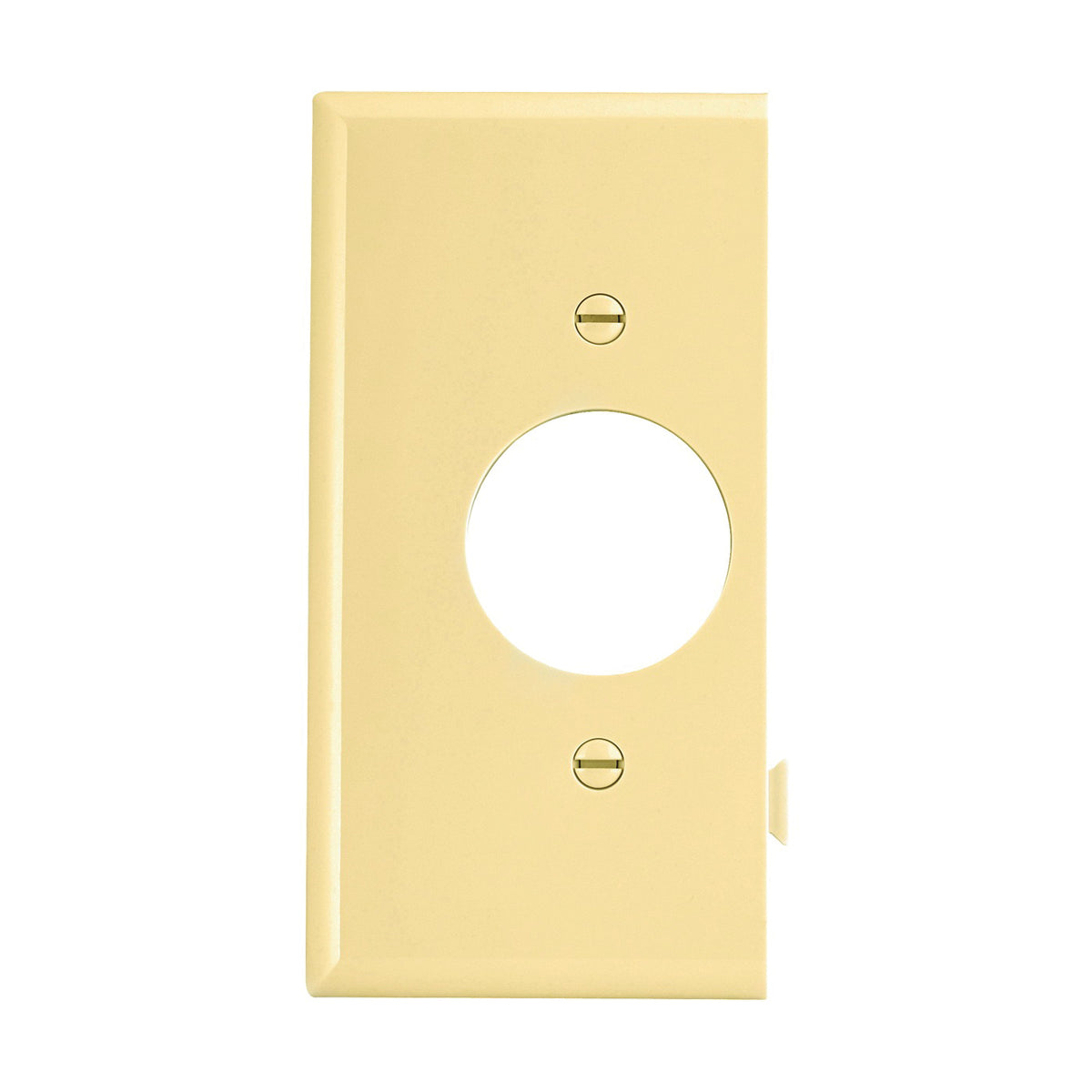 Eaton Wiring Devices STE7V Sectional Wallplate, 4-1/2 in L, 2-3/4 in W, 1 -Gang, Polycarbonate, Ivory, High-Gloss