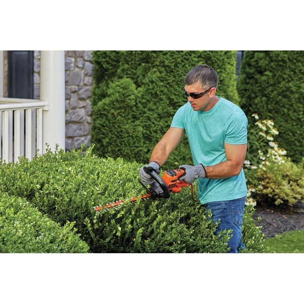 Black+Decker BEHT100 Electric Hedge Trimmer, 3 A, 120 V, 5/8 in Cutting Capacity, 16 in Blade, T-Shaped Handle