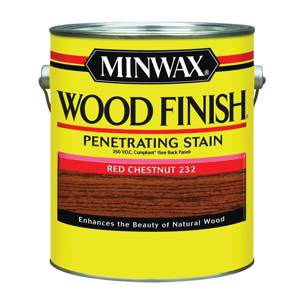 Minwax Wood Finish 710890000 Wood Stain, Red Chestnut, Liquid, 1 gal, Can