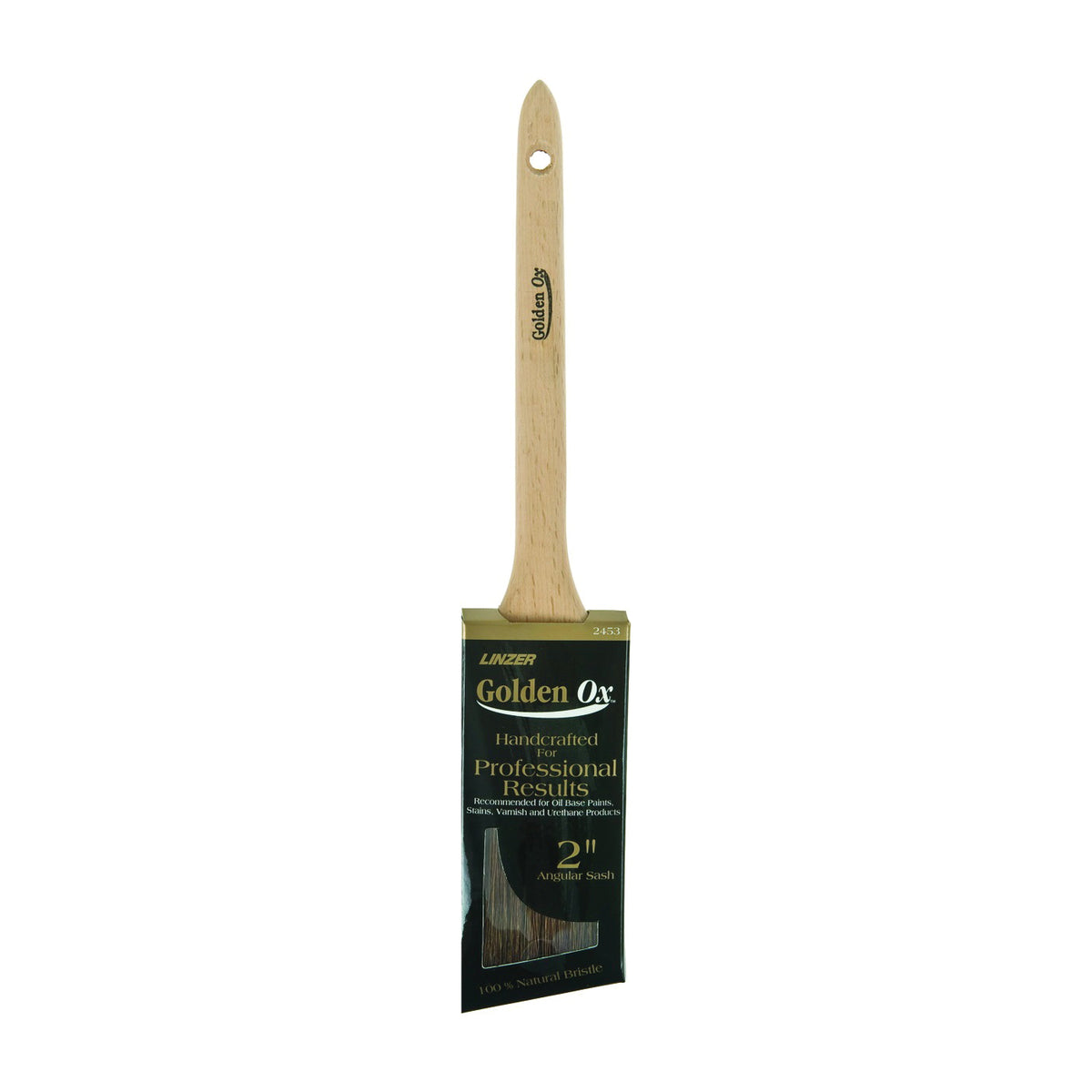 Linzer WC 2453-2 Paint Brush, 2 in W, 2-1/2 in L Bristle, China Bristle, Sash Handle