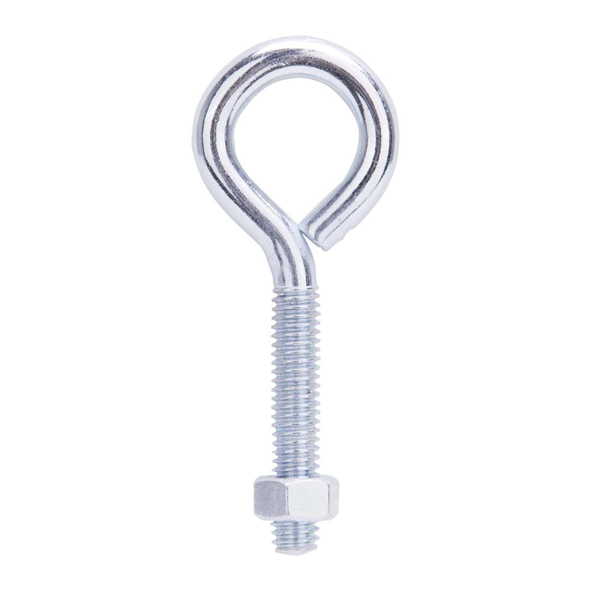 ProSource LR277 Eye Bolt, 7.8 mm Thread, Machine Thread, 1-3/4 in L Thread, 1-1/4 in Dia Eye, 220 lb Working Load, Steel