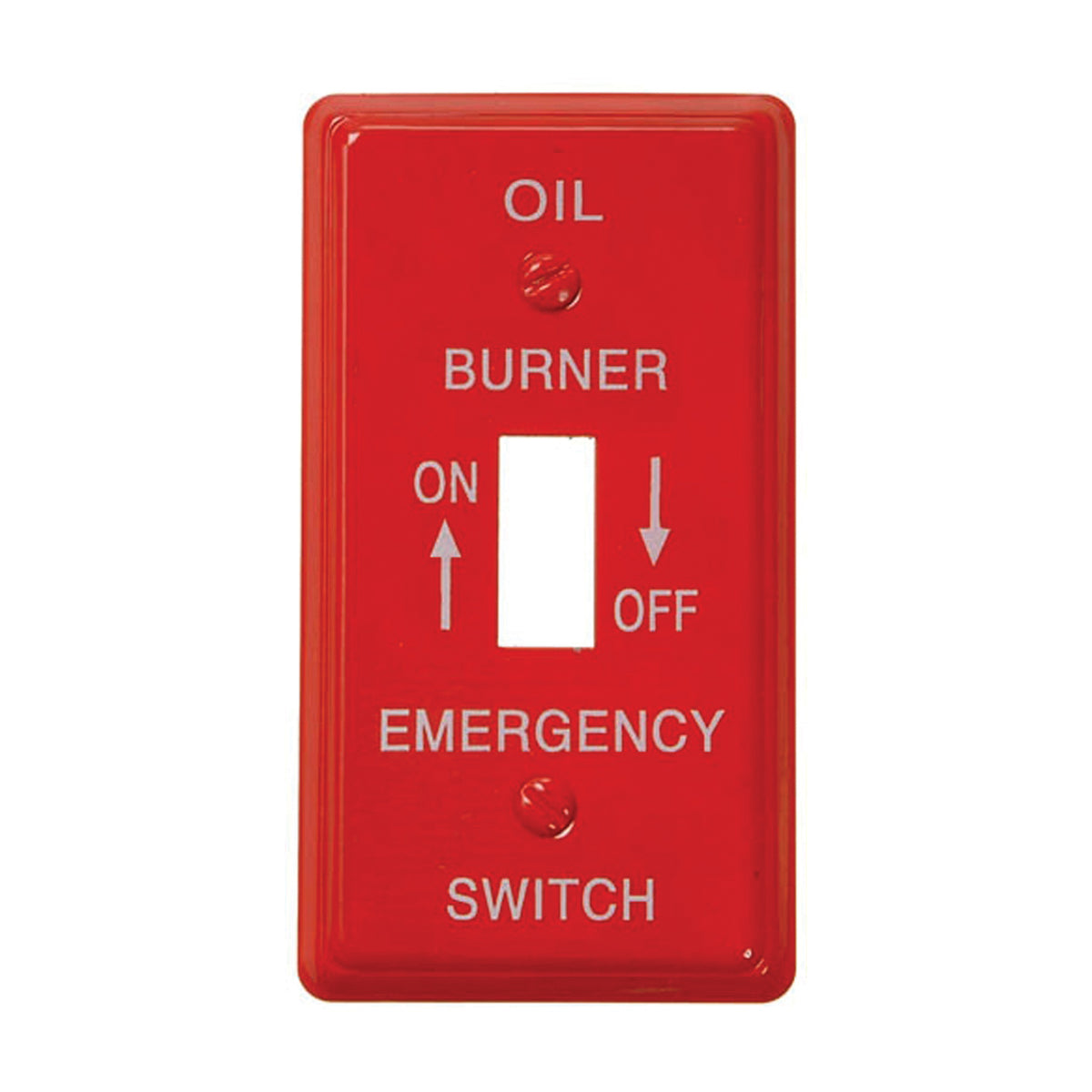 Amerelle C975T Wallplate, 4-1/8 in L, 2-1/4 in W, 1 -Gang, Steel, Red