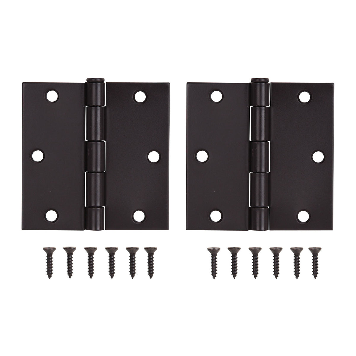 ProSource BH-202ORB-PS Square Corner Door Hinge, Steel, Oil-Rubbed Bronze, Loose Pin, 180 deg Range of Motion